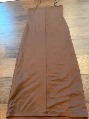 Forever 21 Brown Slip Dress with Spaghetti Straps Size Small - C27-130 thumbnail 9