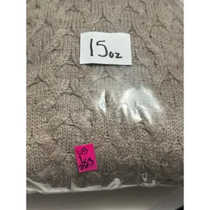 Willow Bay Cowl Neck Cable Knit Sweater Women's L Beige thumbnail 4