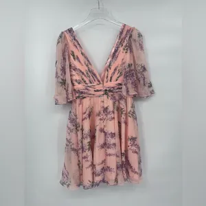 Mac Duggal Short-Sleeve V- Neck Mini Dress size‎ 2 NWT thumbnail 4