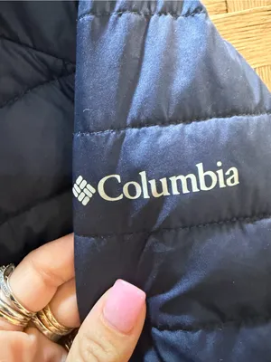 Columbia Women's Powder Lite insulated jacket Quilted Chevron EUC Large thumbnail 6