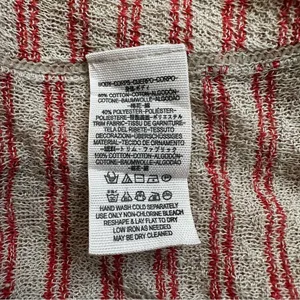Free People Frida Floral Embroidered Striped Wrap Gauzy Knit Tank Top, Sz Medium thumbnail 10