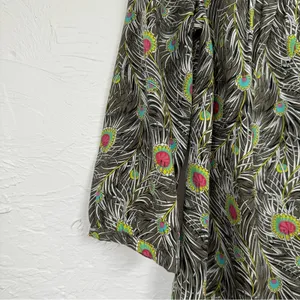 Liberty of London X Target Green Peplum 3/4 Sleeve Blouse Womens S Preppy Fall thumbnail 6