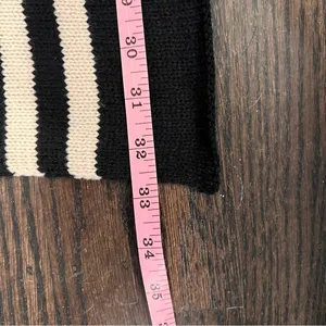 Jack + Lucy Black and Cream Striped Scarf Oversized NWT thumbnail 5