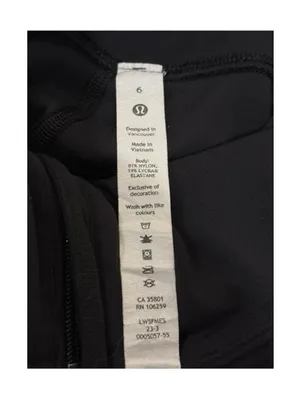 Lululemon ✵ Align High Rise Zip Front Nulu Cropped Pant 25" ✵ Black ✵ 6 W5FMES thumbnail 13