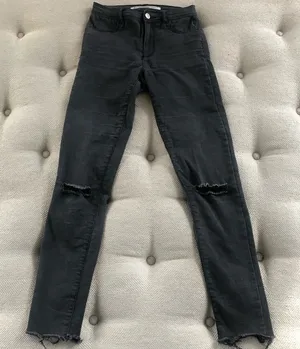Zara Trafaluc Destroyed Skinny Raw Hem Jeans 4 thumbnail 1