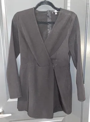 Missguided Black Long Sleeve Romper thumbnail 2