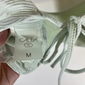 Calia Mint Green Textured Wave Bikini Set Top M Bottom S Swimsuit 2‎ Piece thumbnail 4