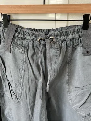 Free People We The Free Onset Pull-On Cargo Pants Steel Blue / Grey New w/ Flaw thumbnail 5