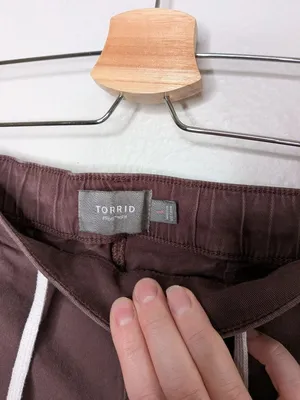 Torrid Womens Burgundy 3.5" weekend mid rise Drawstring Shorts Size 1X thumbnail 4