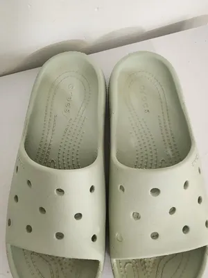 Crocs Pale Green Slide Sandals Size 7 thumbnail 4