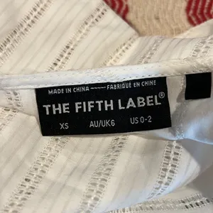 The Fifth Label XS White‎ Striped Peplum Top | Romantic | Lined thumbnail 6