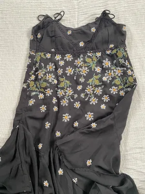 Urban Outfitters Mini Dress Embroidered Floral thumbnail 2