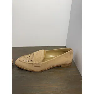 Vince Camuto Caylas Beige Suede Penny Loafers Woven Preppy Size 9‎ NWOB thumbnail 4