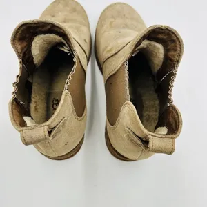 UGG Women’s Brown Suede Chelsea Boots 1009210 Size 7 Fur Lined thumbnail 7