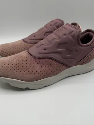 Reebok Furylite Slip On FBT Sneakers Smoky Orchid Mauve Womens 9.5 BS6412 thumbnail 3