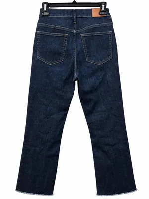 J.Crew 9" demi boot crop jean in Dark Worn wash Size 26 Button Fly thumbnail 3