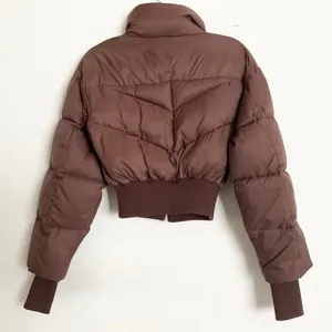Alo Yoga Cropped Atmosphere Puffer Brownstone XS thumbnail 8