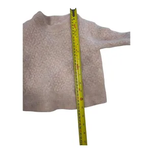 Lululemon Alpaca Wool Blend Cropped Crewneck Sweater Size S Pink thumbnail 2