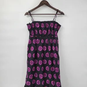 Free People Leanna Dress Womens M Black‎ Purple Bandeau Summer Boho Empire thumbnail 12