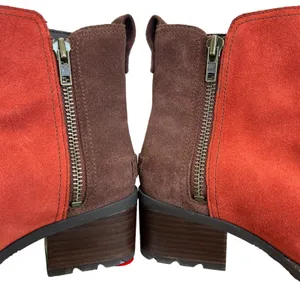 Sorel Cate Waterproof Suede Ankle‎ Booties Colorblock Lug Sole Womens Size 6 thumbnail 8