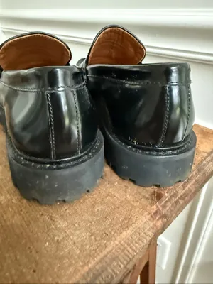 Thursday Boot Co Penny Lug Sole Loafer Leather Black $148 8.5 thumbnail 6