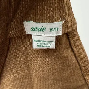 Aerie Bib Overalls Corduroy Werk N Play Women’s XS Brown Suspender Baggy Y2K thumbnail 8