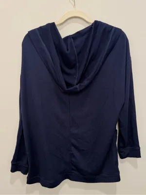 Koolaburra by‎ UGG Navy Brushed Comfy Knit Hooded Cardigan Size Medium thumbnail 5