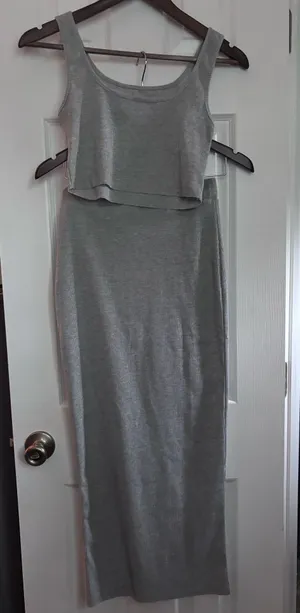 Matching Skirt Set Gray thumbnail 1