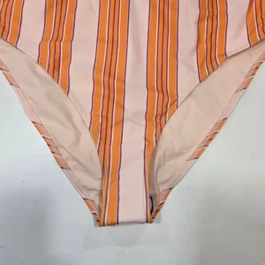 Tularosa Knotted One Piece in Tangerine Stripe thumbnail 4