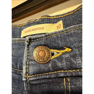 Levi's Classic Bootcut Jean Dark Wash Stretch‎ Casual Minimalist Size 30 thumbnail 6