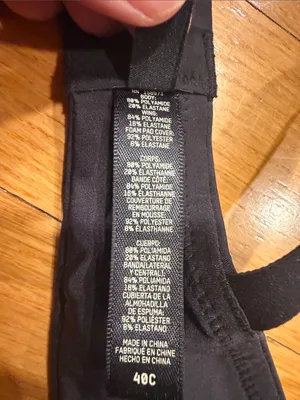 Skims lightly line black bra size 40C. thumbnail 5