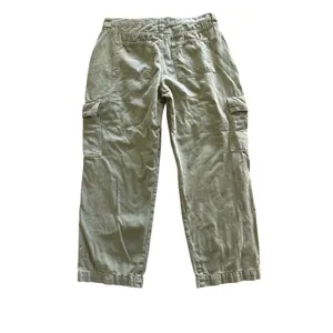 Boden Cargo Trousers Pants Size 10‎ Olive Green Patch Pockets High Waist thumbnail 7