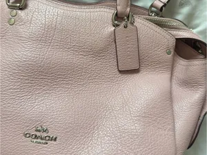 Coach Pebbled Leather Crossbody — Light Pink thumbnail 3