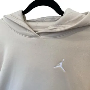 Jordan Brooklyn Fleece Hoodie In Biege Size Large thumbnail 6