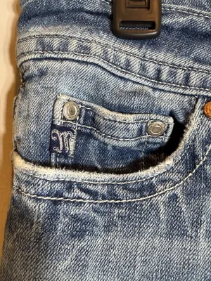 Y2K Miss Me Low Rise Bootcut Denim Jeans Women's 28 Rodeo Flap Pockets Festival thumbnail 8