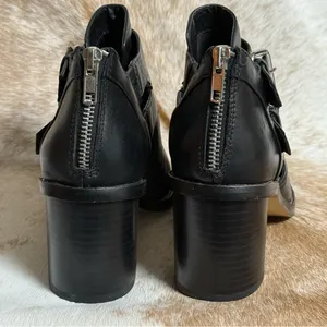 Dolce Vita Buckle Black Leather Biker Bootie Size 8 A22‎ thumbnail 8