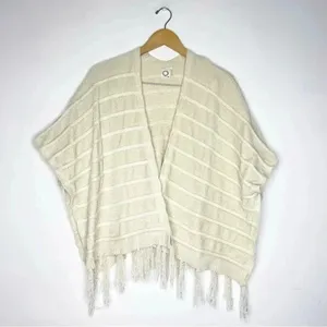 Anthropologie Akemi + Kin One Size Chenille Knit Open Front Poncho Cardigan thumbnail 2