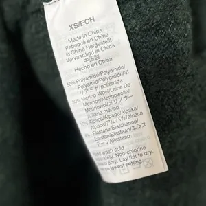 MADEWELL Cozy Evercrest Green Merino Wool Sweater Top thumbnail 8