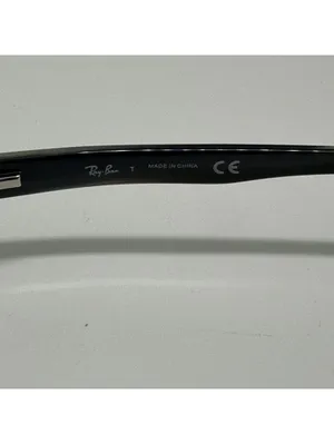 Ray-Ban Rectangular Black and Clear Prescription Glasses Frames with Case thumbnail 6