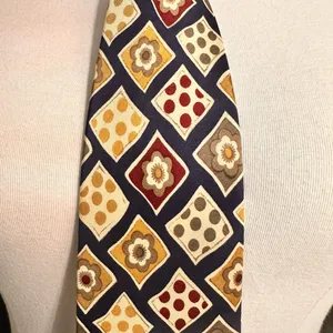 Brooks Brothers Silk Tie Men's Necktie Executive Collection Multicolor Geometric thumbnail 3