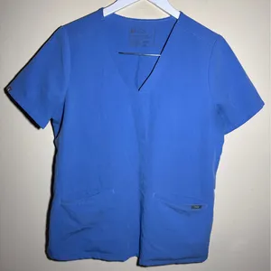 FIGS Technical Collection Scrub Top Blue Size M thumbnail 1