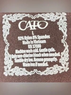Cato L Nylon Wide Strap Cami Brown Lace-Trim Camisole Top thumbnail 4
