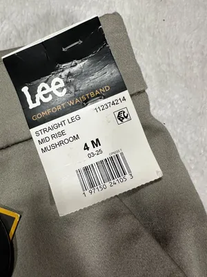 Lee Women’s Wrinkle-Resistant Straight Leg Pants Sz 4M Mushroom Mid Rise Comfort thumbnail 3