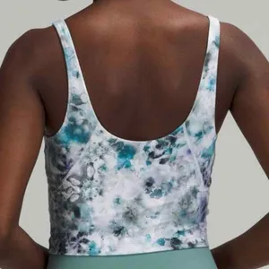 Lululemon Align Tank Light Support Kaleidofloral Blue‎ Gym Workout Womens 6 thumbnail 2