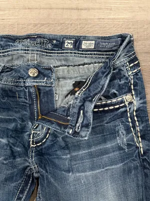 Miss Me Women’s Low Rise Boot Jeans With Stitching Detail Size 29 thumbnail 3