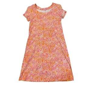 Lilly Pulitzer Kelsea Dress in Ten Speed‎ Bicycle Print Sz XS Orange Pink thumbnail 8