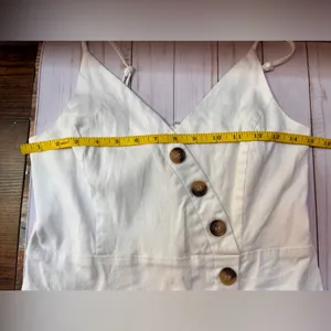 White Button Accent Dress thumbnail 5