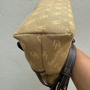 Dooney & Bourke Vintage Signature Monogram Sholderbag Canvas Double Pocket B‎ thumbnail 8