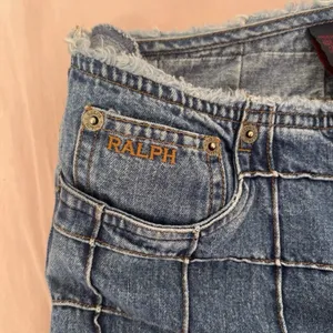 Ralph Lauren Blue Patchwork Grid-Textured Jeans thumbnail 5