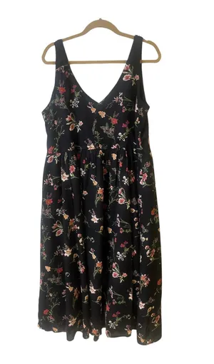 Maeve Lola dress by Anthropologie black with embroidery sz Medium thumbnail 4